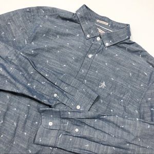 Original Penguin Heritage Slim Fit Chambray Shirt